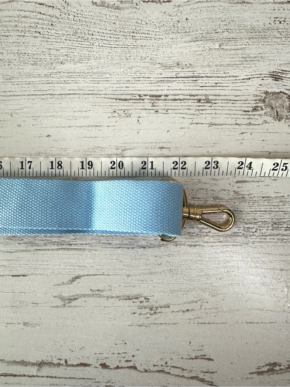 NWOT KATE SPADE Canvas Replacement Strap Light Blue Gold Handbag Tote Bag